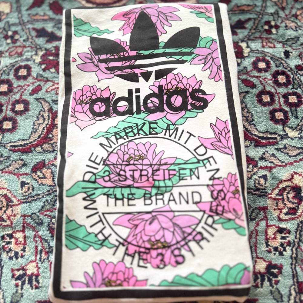Adidas box logo  Long Sleeve Tee with Graphic Design - Picture 6 of 8